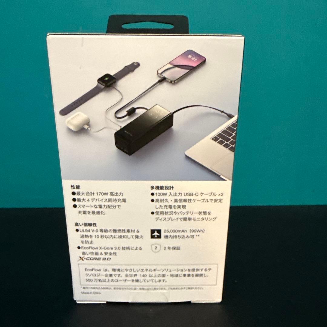 スマホアクセサリー EcoFlow RAPID Power Bank 25,000mAh 170W