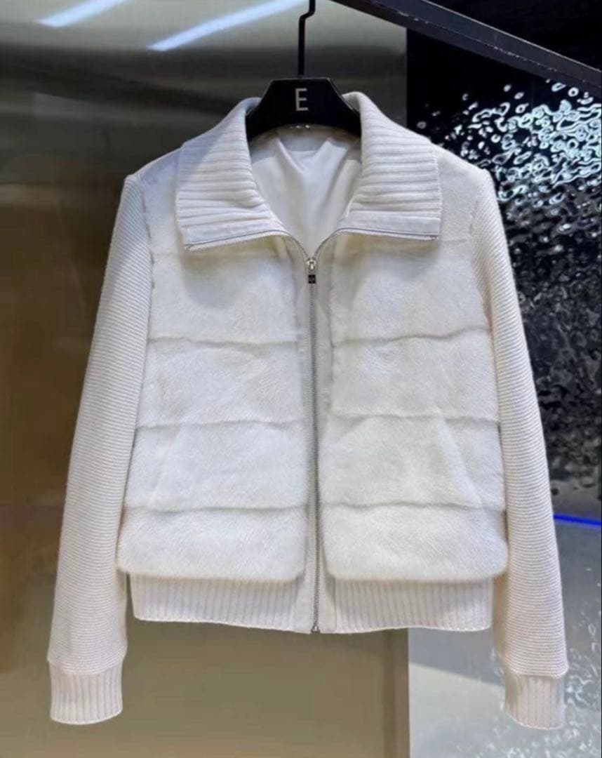 2way ニットスリーブエコファーダウンジャンパー