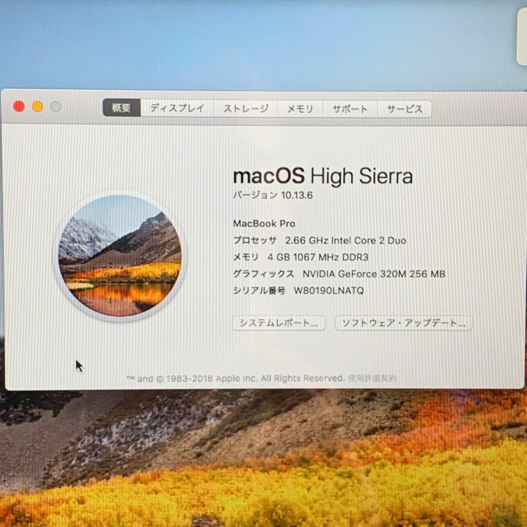 ジャンク Apple Macbook Pro 13インチ Mid 2010