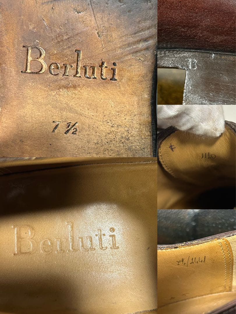 希少　Berluti キモノ オックスフォード　レザーシューズ　7.5