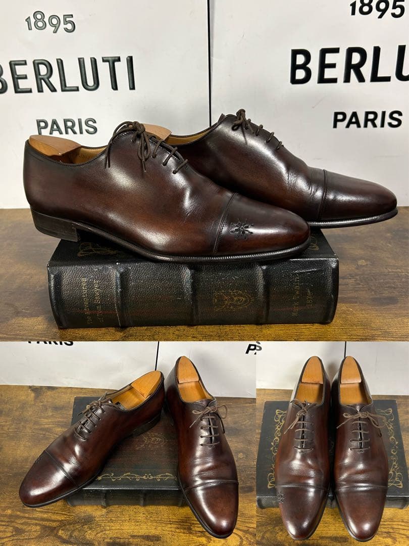希少　Berluti キモノ オックスフォード　レザーシューズ　7.5