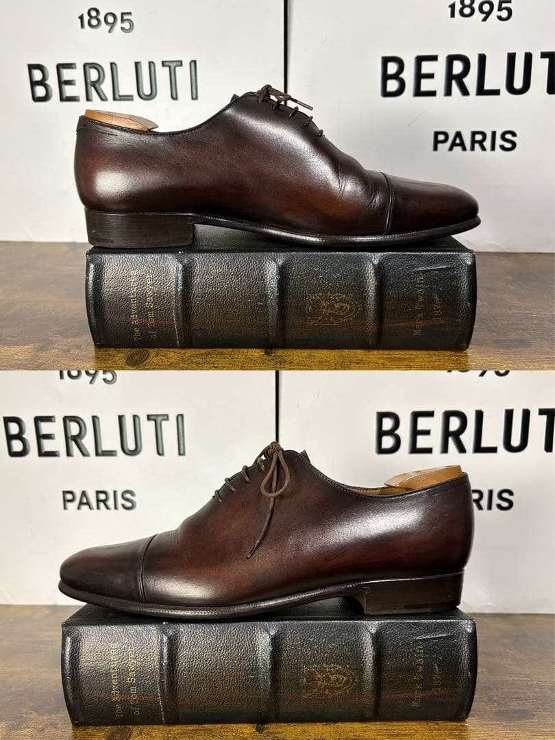 希少　Berluti キモノ オックスフォード　レザーシューズ　7.5