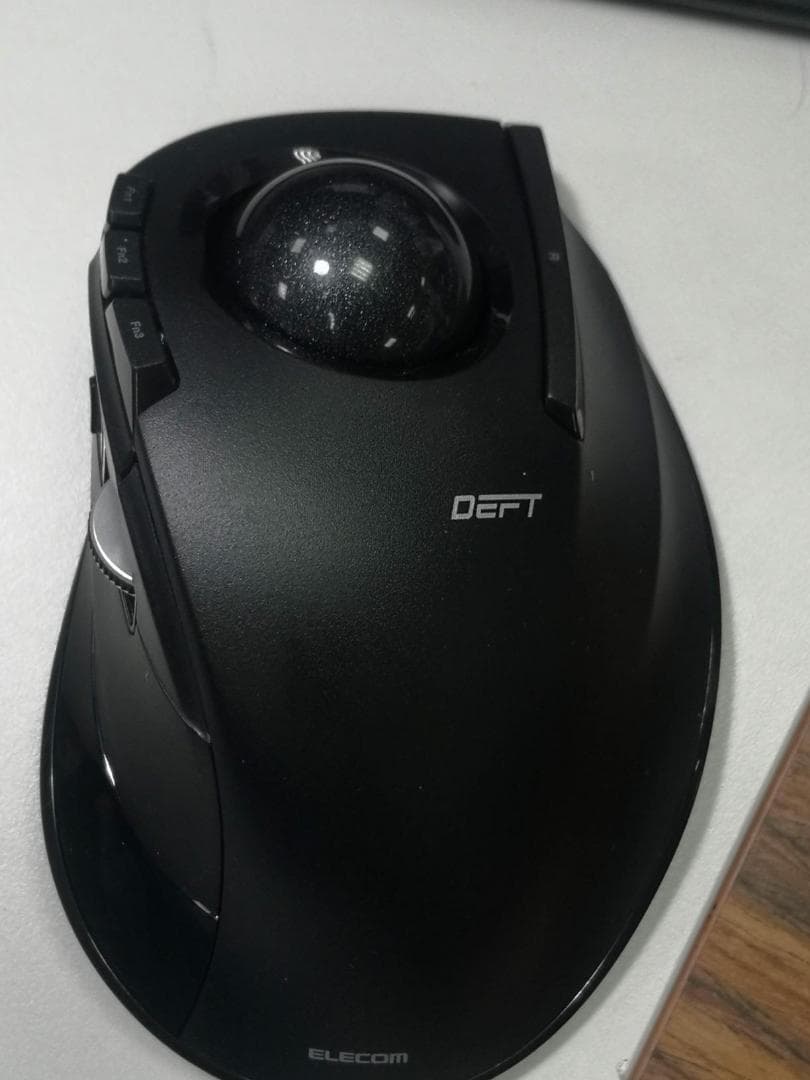 エレコム USB マウス 有線 トラックボール 人差し指用 8ボタン ブラックm