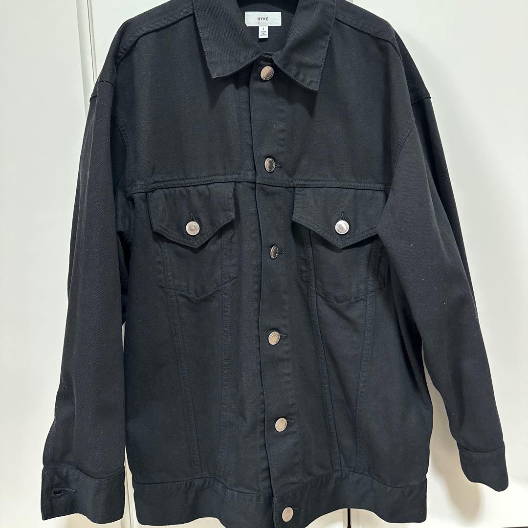 ジャケット・アウター HYKE BLACK 3rd denim jacket