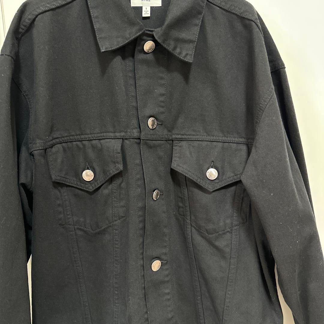 ジャケット・アウター HYKE BLACK 3rd denim jacket
