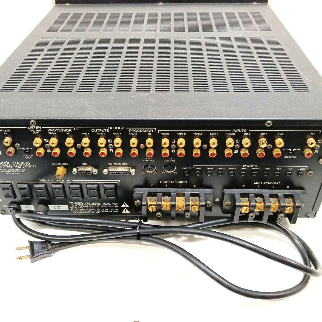 アンプ Macintosh MA6800 INTEGRATED AMPLIFIER