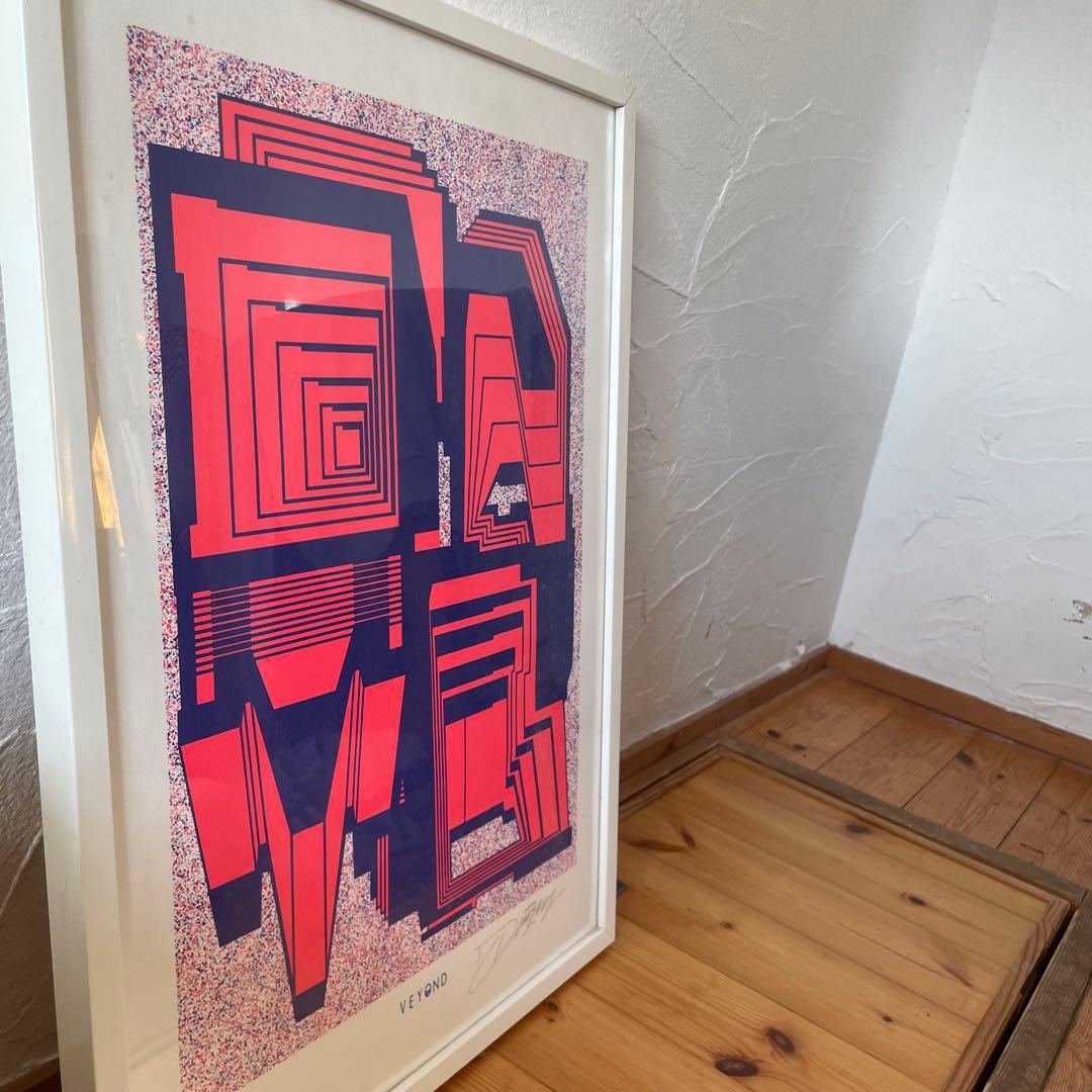 j.demisky veyond シルクスクリーン ポスター 額装