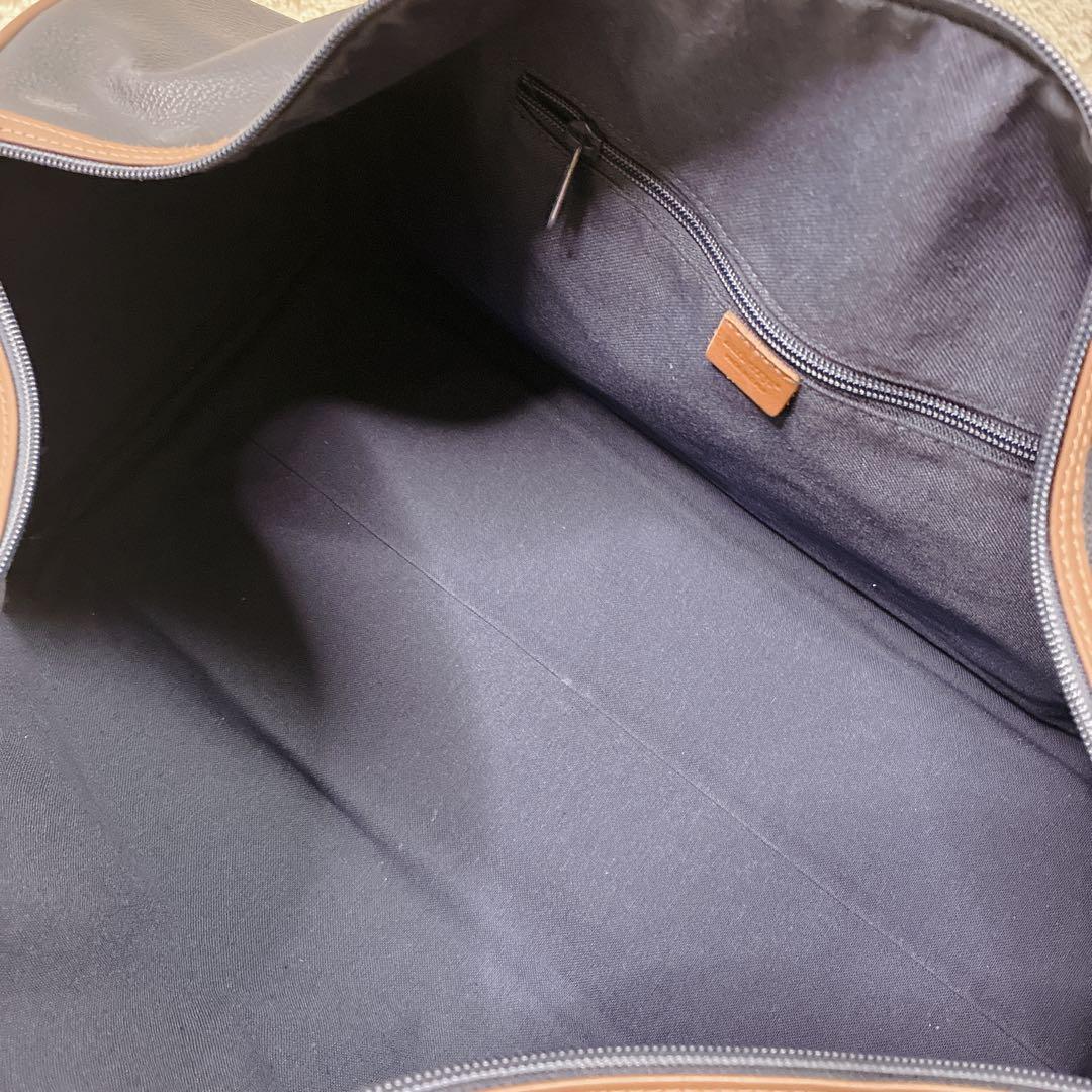 ヴィンテージ！　バーバリー 2way ボストンバッグ 大容量 ネイビー