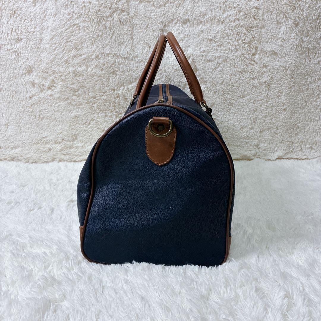 ヴィンテージ！　バーバリー 2way ボストンバッグ 大容量 ネイビー