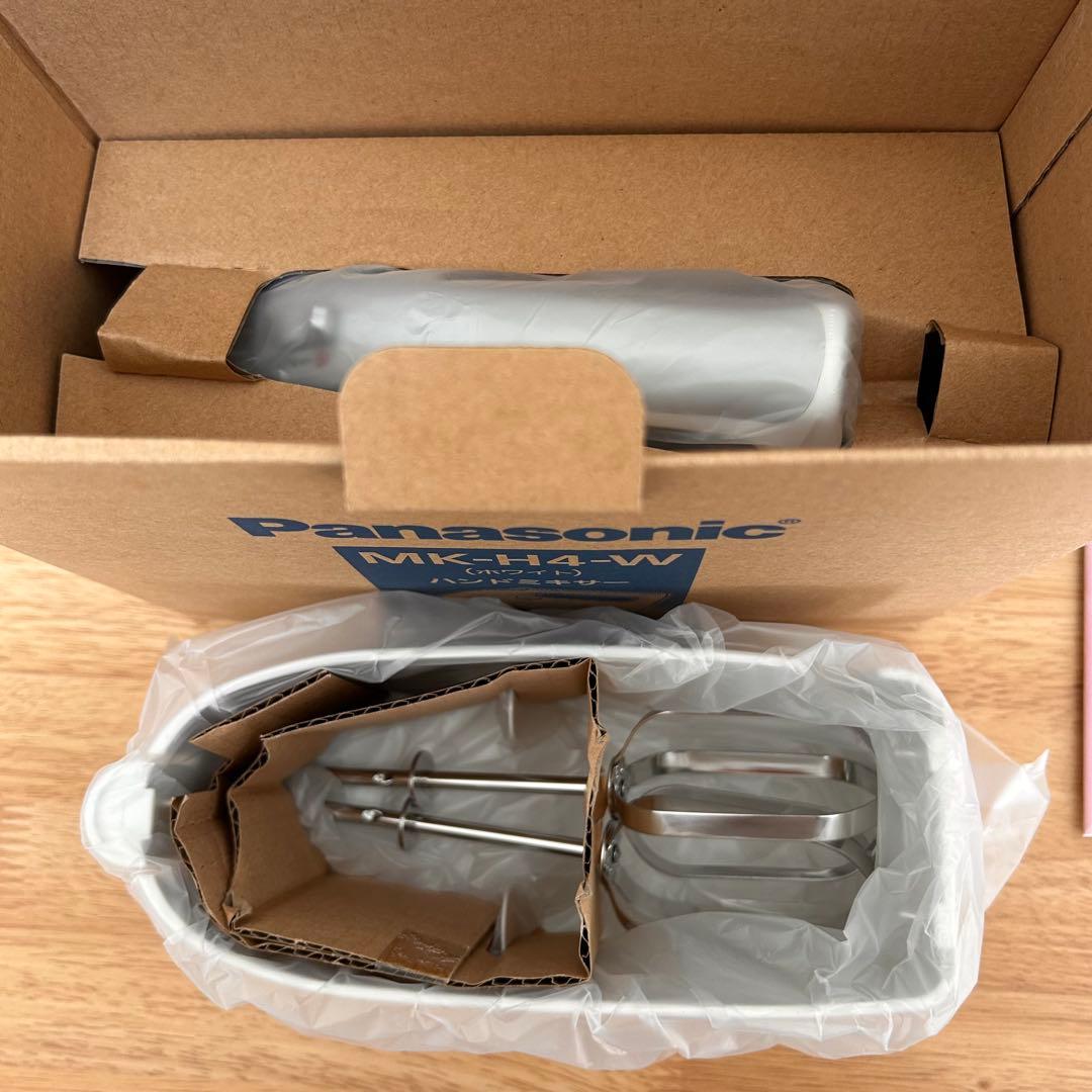 パナソニック ハンドミキサー MK-H4-W ホワイト 新品未使用