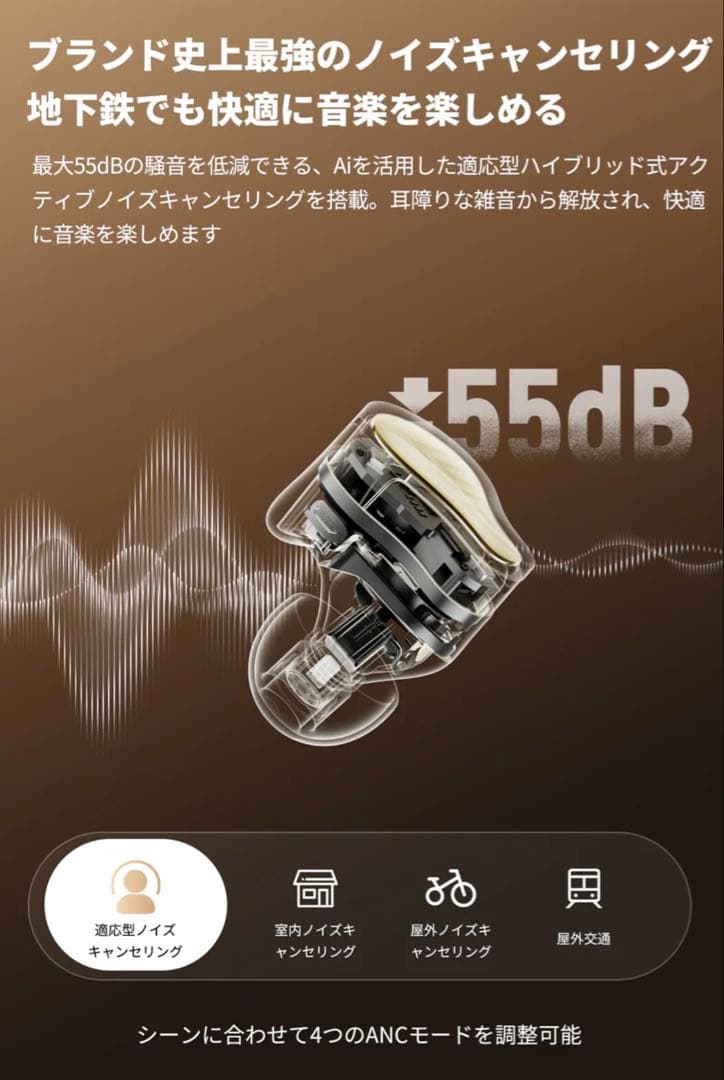 【美品】SOUNDPEATS(サウンドピーツ) H3 ワイヤレスイヤホン