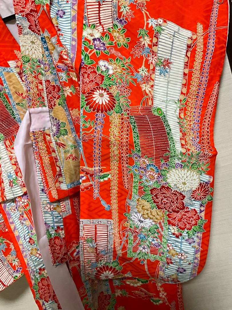 uuuu　七五三　着物　３歳　正絹