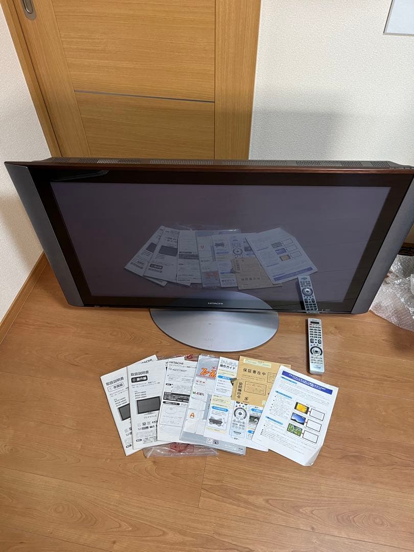 【送料込　禁煙】日立プラズマテレビW42P-H8000 スイーベルスタンド付