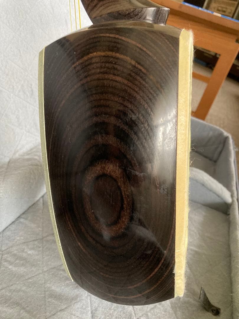 長唄三味線 丸打胴 撥2種　ハードケース付き