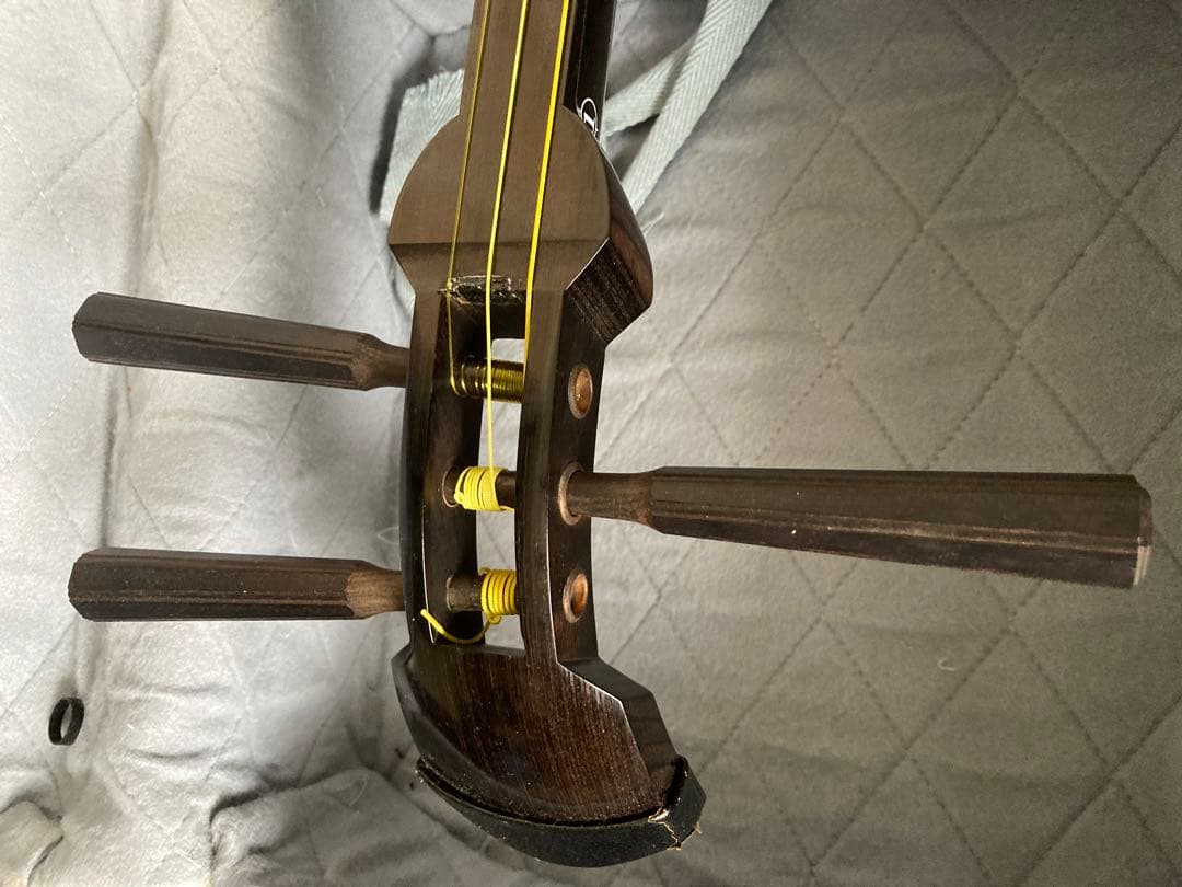 長唄三味線 丸打胴 撥2種　ハードケース付き