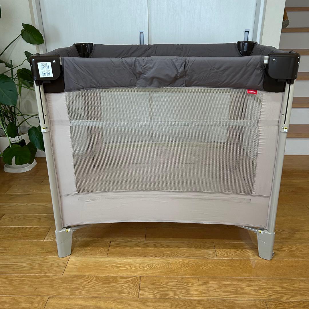 【美品】Aprica アップリカ ココネルエアー ベビーベッド ココアブラウン