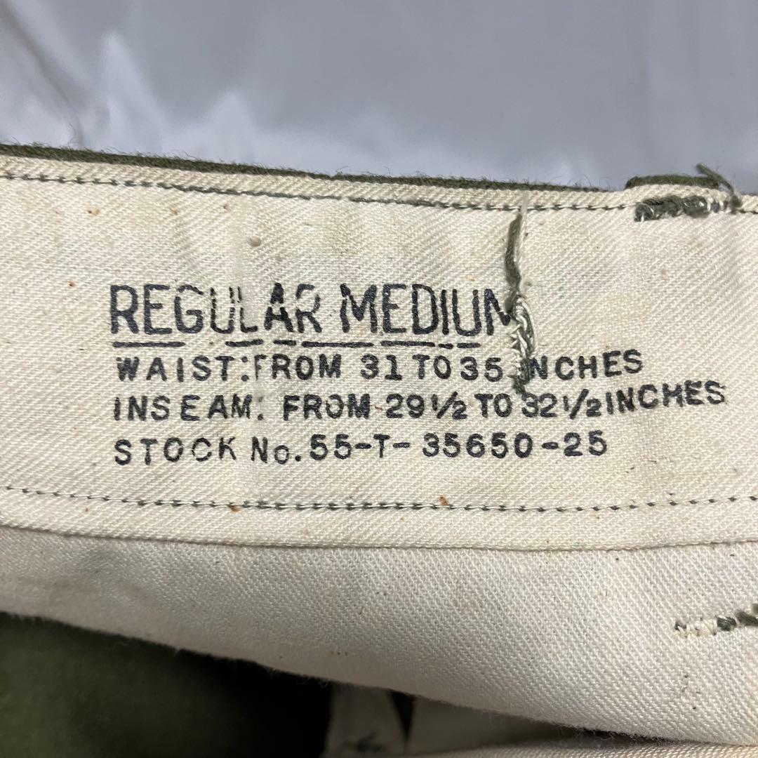 米軍 M 51 フィールドパンツ　ウールパンツ　dead stock 50's③