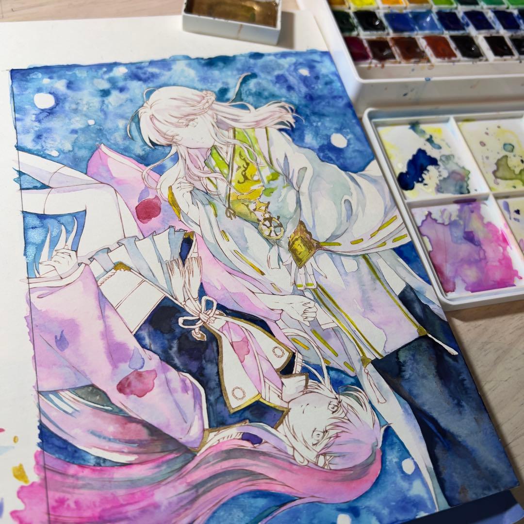 櫻様⭐︎手描きイラスト⭐︎オリジナル⭐︎原画⭐︎創作⭐︎アナログ⭐︎夢絵⭐︎コピック