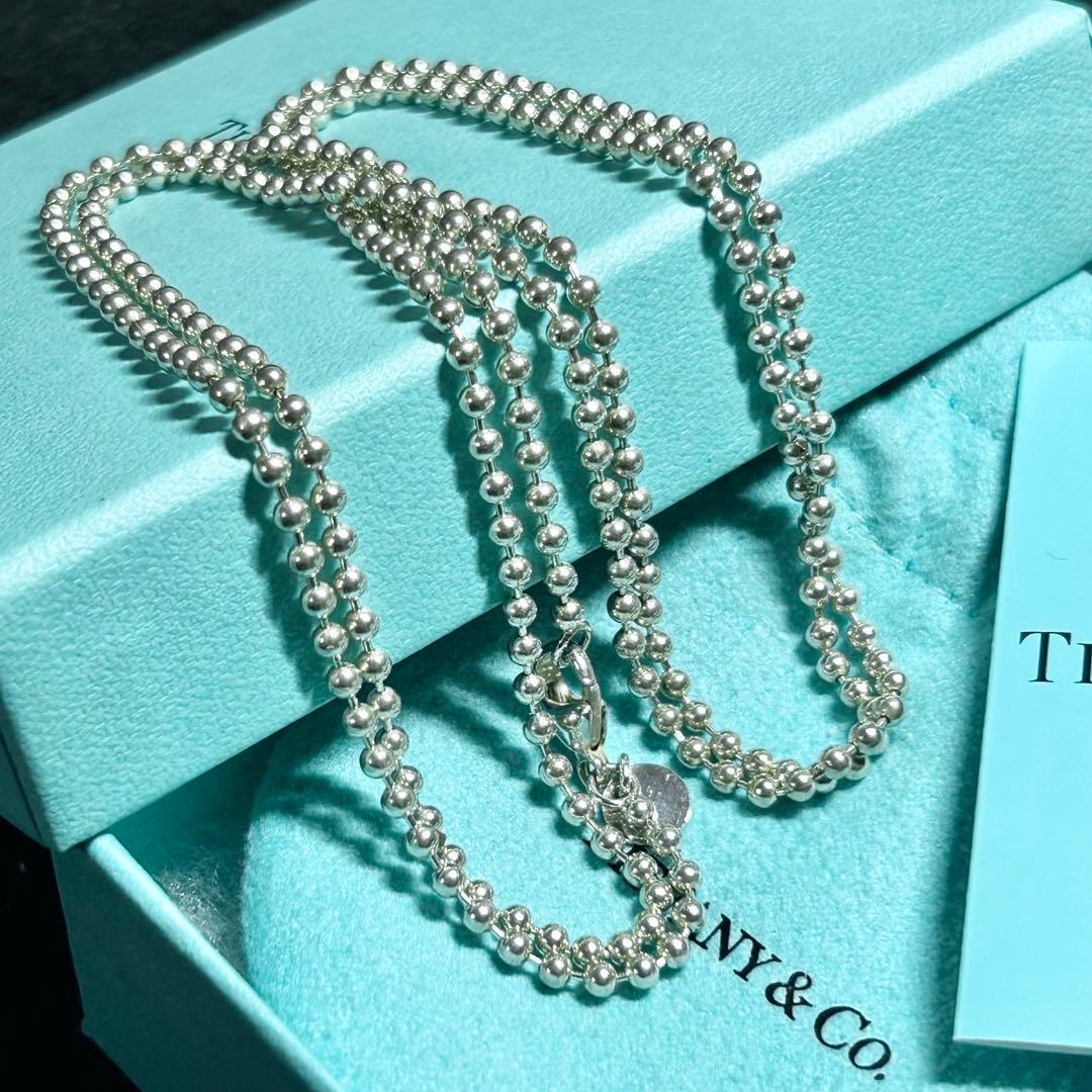 ティファニー　ロング　ボールチェーン　ネックレス　ペンダント　Tiffany