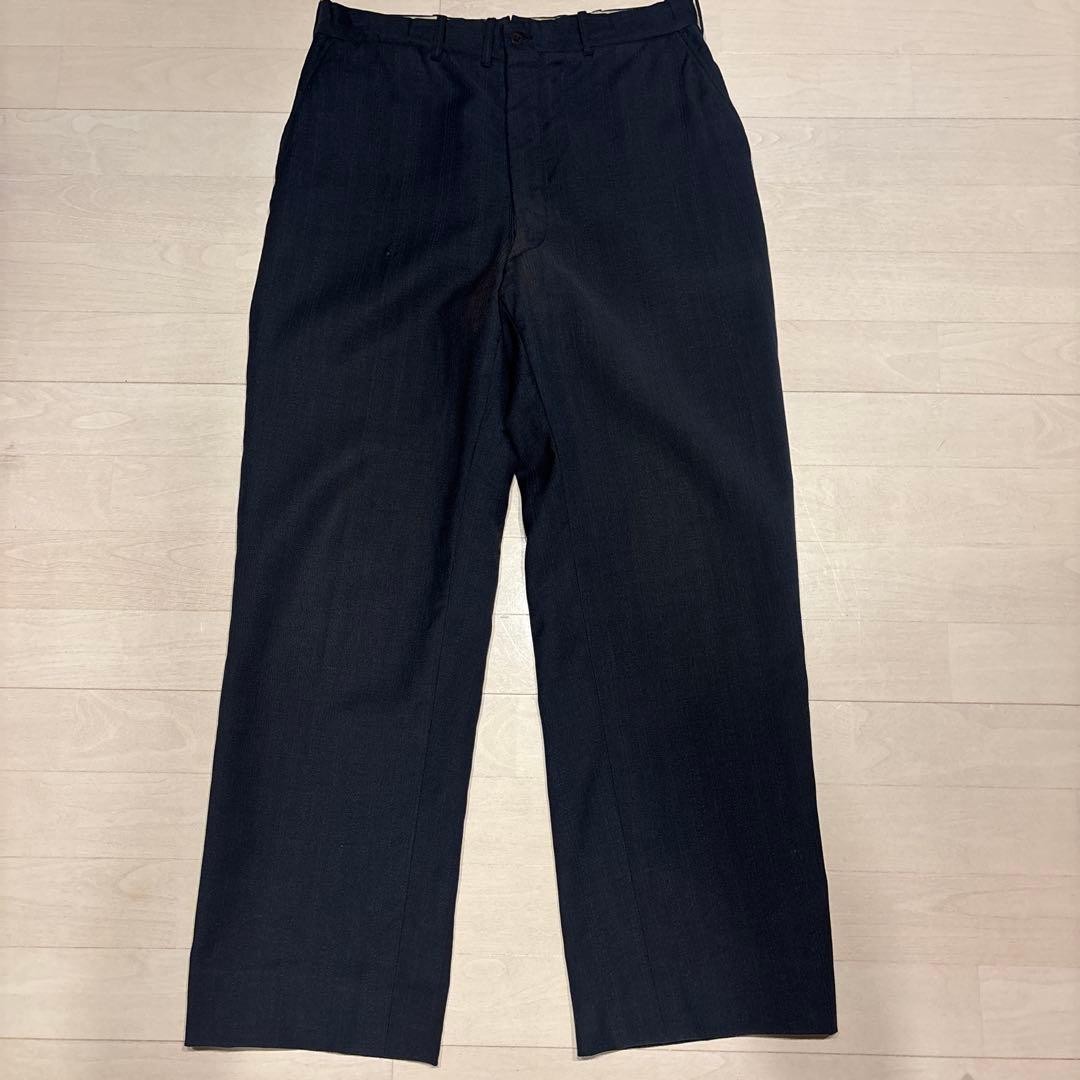 40s スラックス　ウールスラックス　ワイドストレート　usa製　vintage