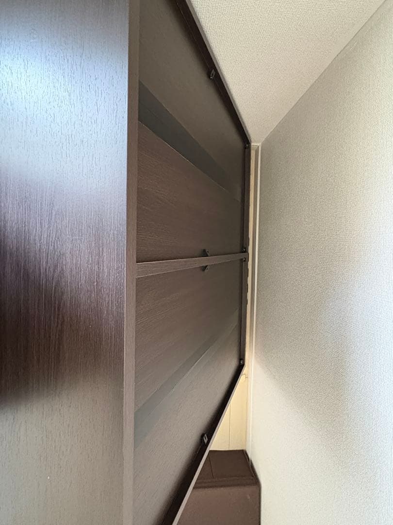 ダークブラウン オープンシェルフ 中型