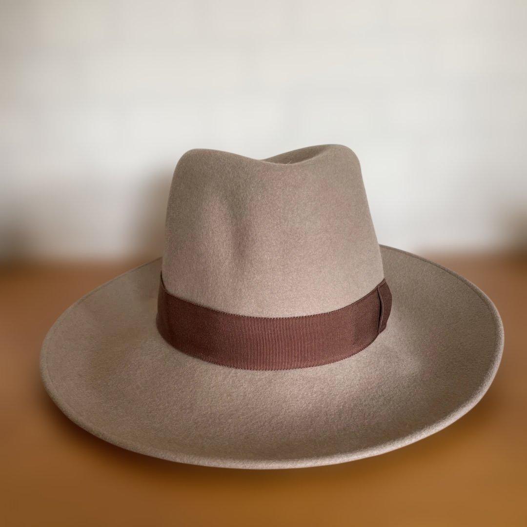 ももこ　様　ウール ブラウン　ハット ブラウン　リボン