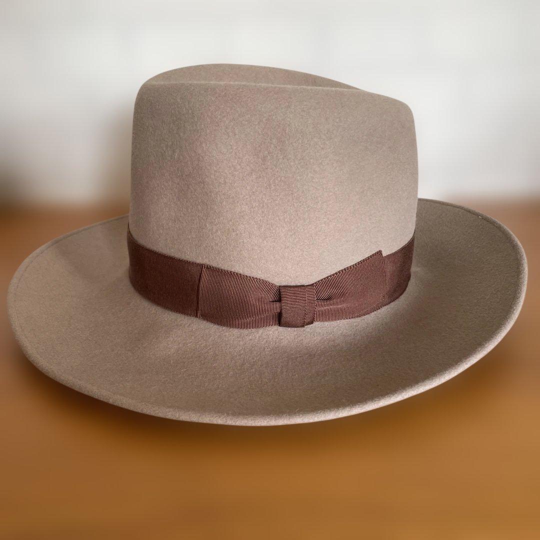 ももこ　様　ウール ブラウン　ハット ブラウン　リボン