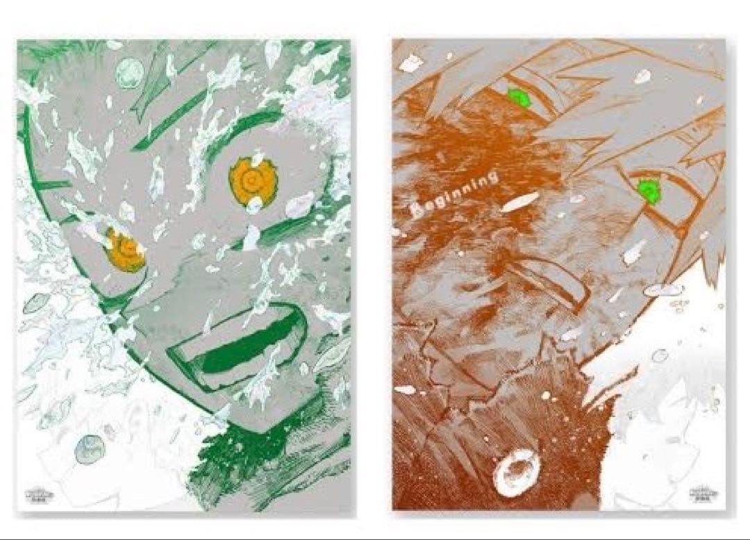 ヒロアカ 原画展 A2アートポスター 『The Beginning』 ２枚セット