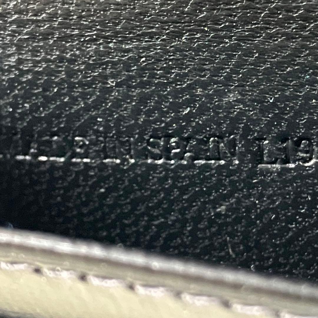 LOEWE 名刺入れ カードケース 黒 本革 アナグラム ロエベ