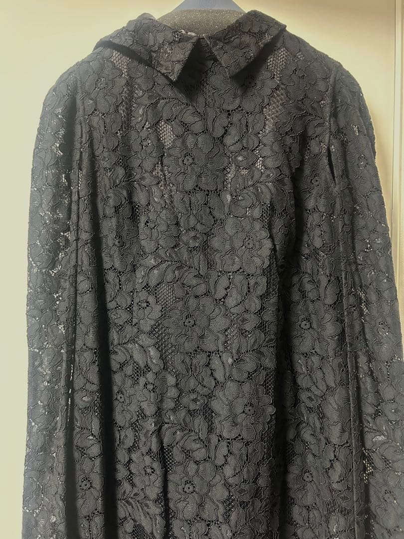 CELFORD ケープドレス　ワンピース　ブラック