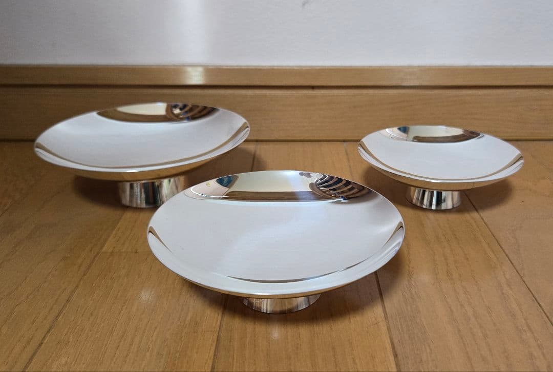 純銀天賞堂 純銀 銀盃 純銀盃 三ッ重 361g