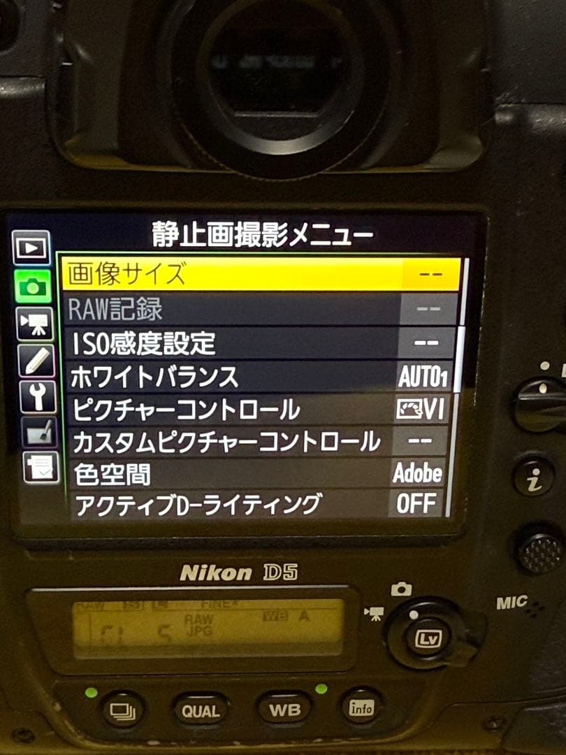 Nikon ニコン D5 XQD-Type ボディ カメラ中古品　動作良好です。