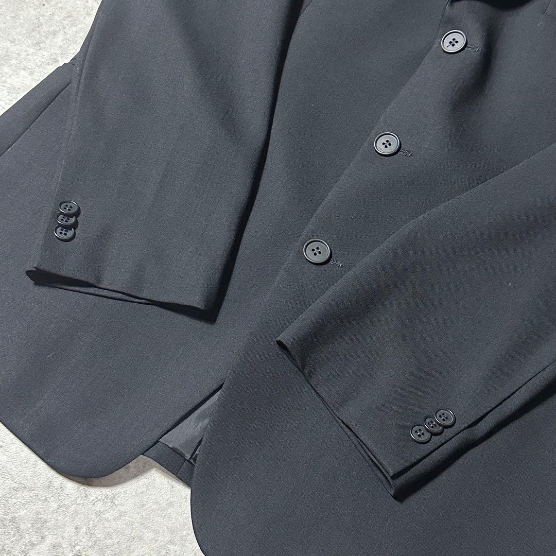 美品 90s EMPORIO ARMANI ウール セットアップ 黒 50