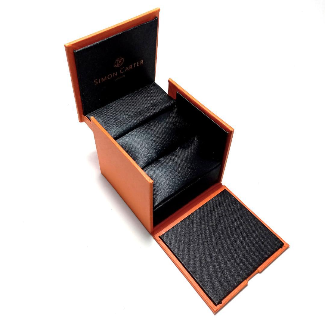 scc7 サイモンカーター カフリンクス 黒オニキス×白蝶貝 ビリヤード8ボール