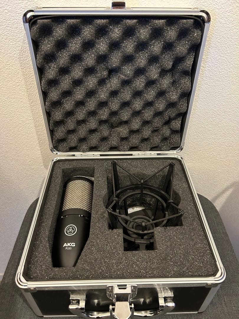 AKG P220 コンデンサーマイク ショックマウント付き