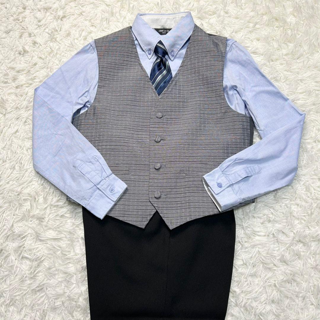 【美品】キャサリンコテージ フォーマル スーツ キッズ 150 卒服 ブラック