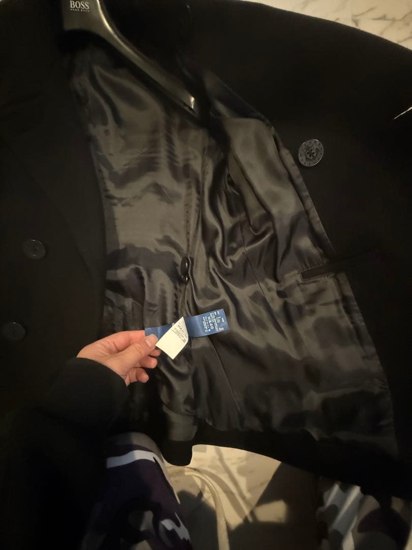 Polo by Ralph Laurenブラックピーコート L