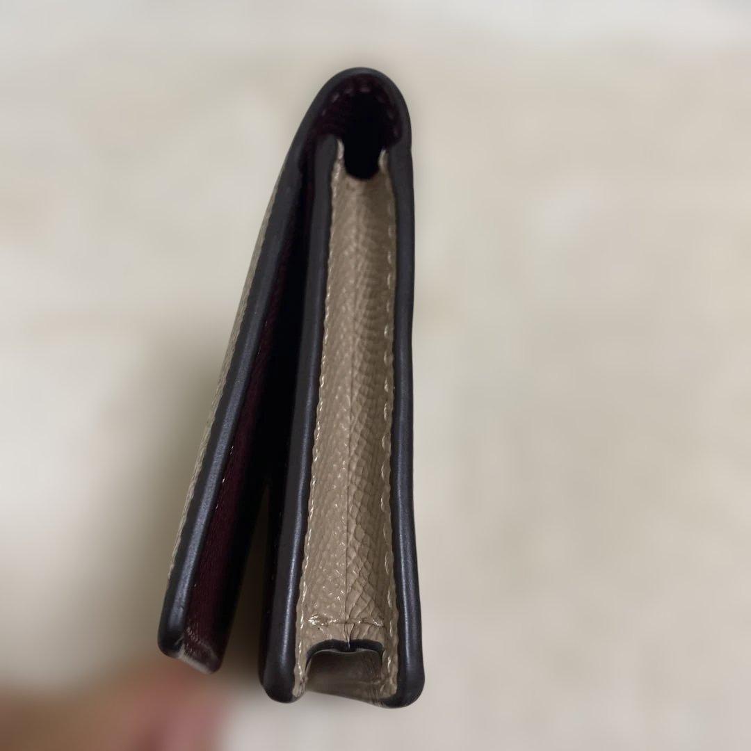 【新品未使用】COACH ビジネスカードケース 　ベージュ　レザー 名刺入れ