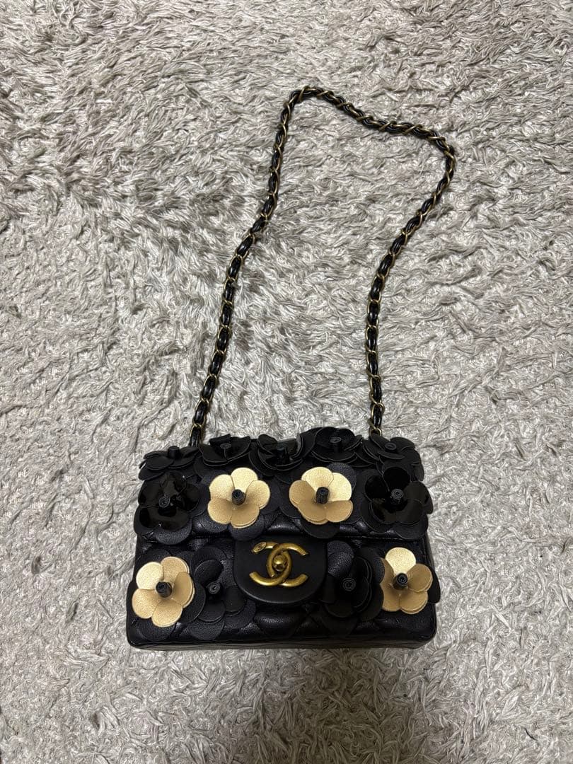 ⑤シャネル　フラワー　チェーンバッグ　ノベルティ