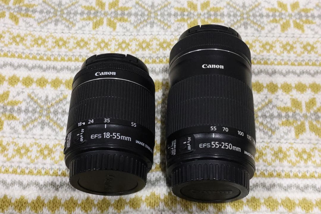 Canon EF-S ズームレンズセット 18-55mm 55-250mm