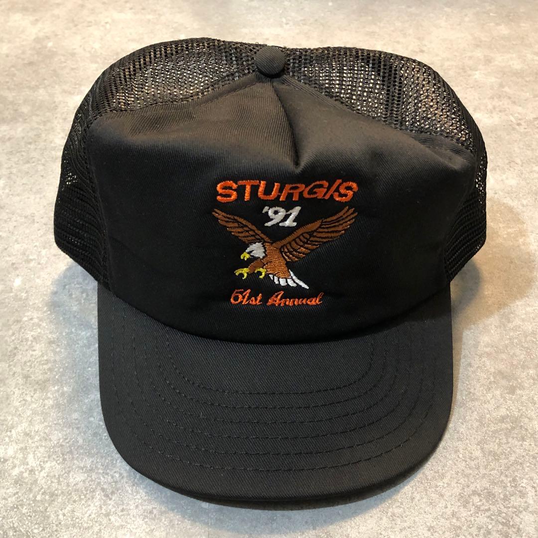 90s USA製 STURGIS 1991 トラッカーキャップ メッシュキャップ