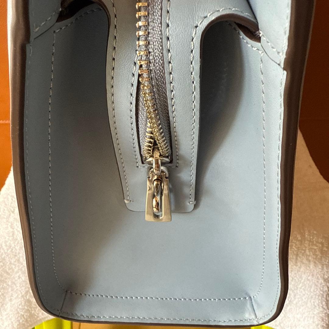 COACH ブルーハンドバッグ フォーマルバッグ