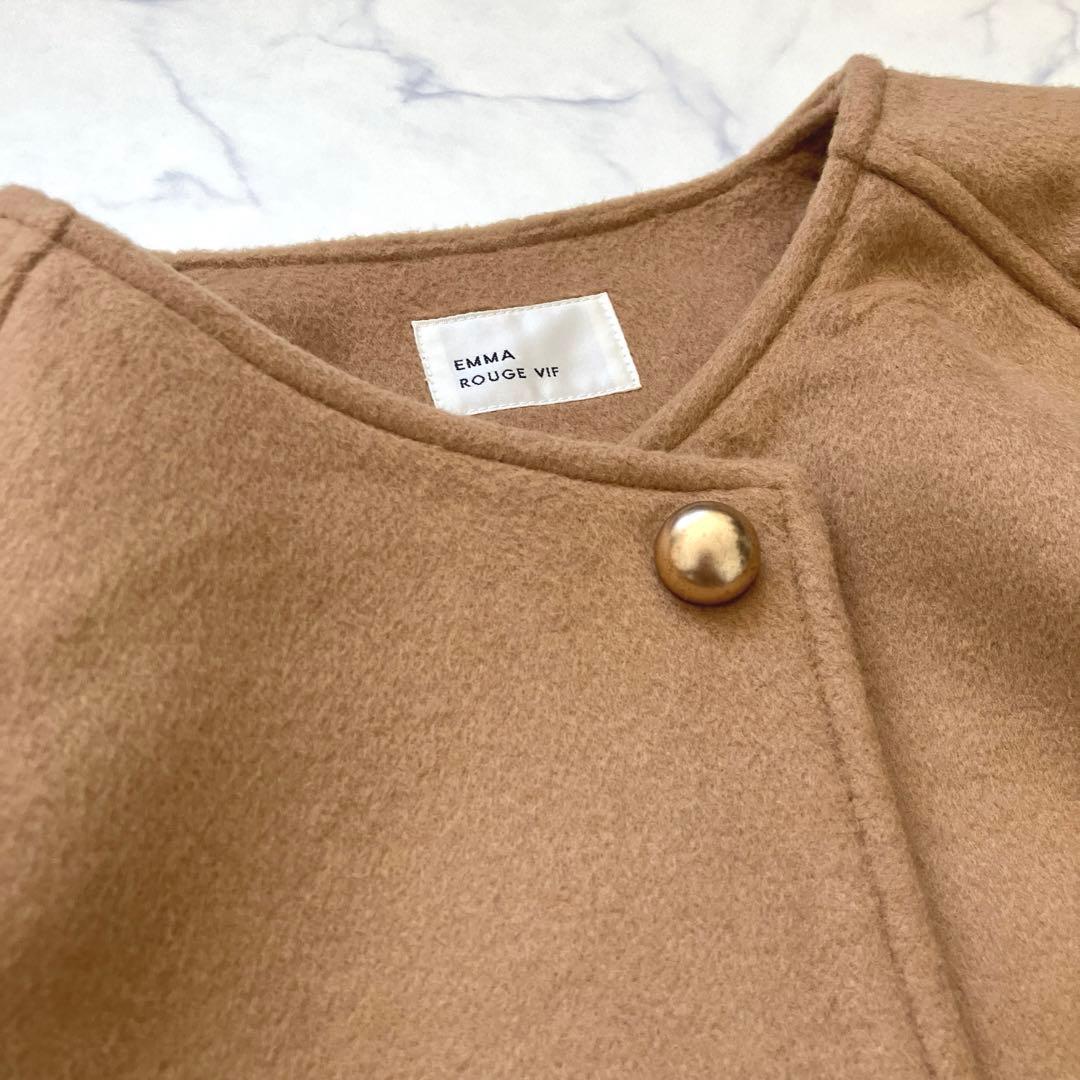 24AW 美品✨EMMA　ROUGE VIF ウール ケープ　ポンチョコート