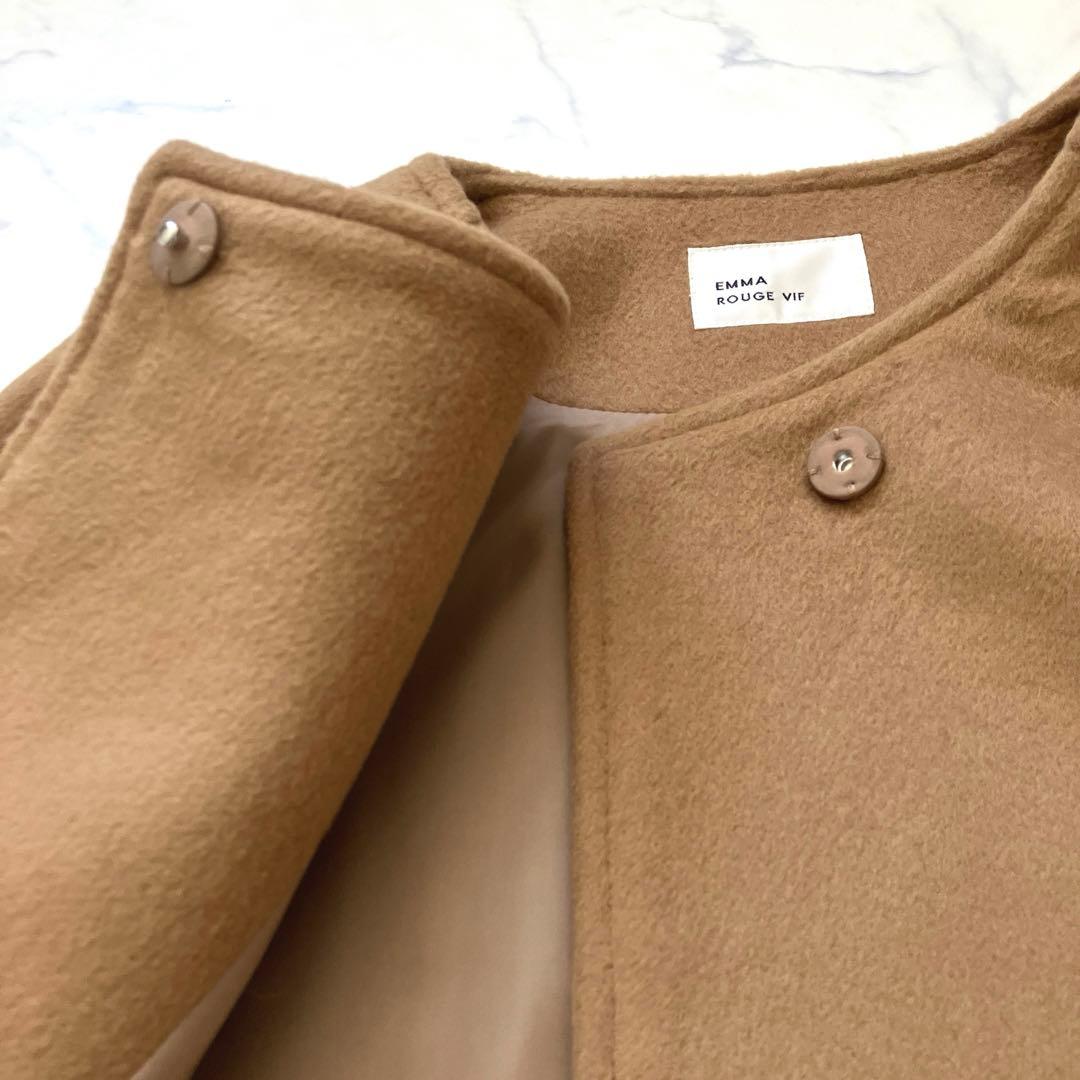 24AW 美品✨EMMA　ROUGE VIF ウール ケープ　ポンチョコート