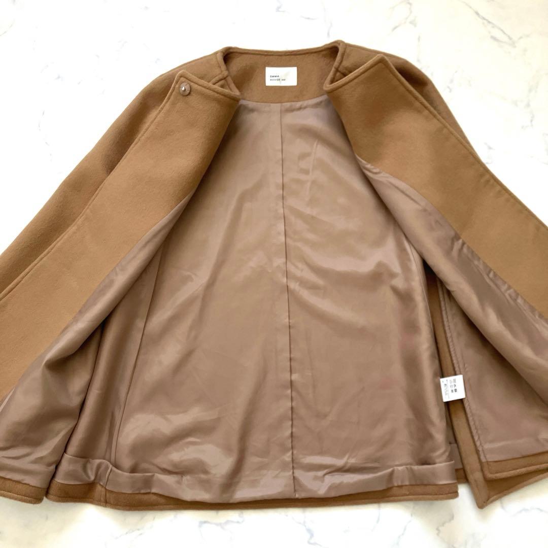 24AW 美品✨EMMA　ROUGE VIF ウール ケープ　ポンチョコート