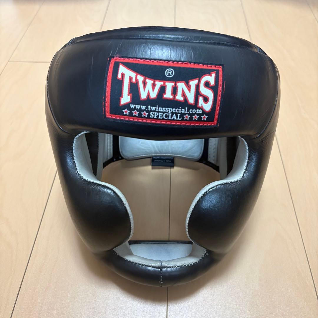 【TWINS】ボクシング ヘッドギア ブラック （Mサイズ）
