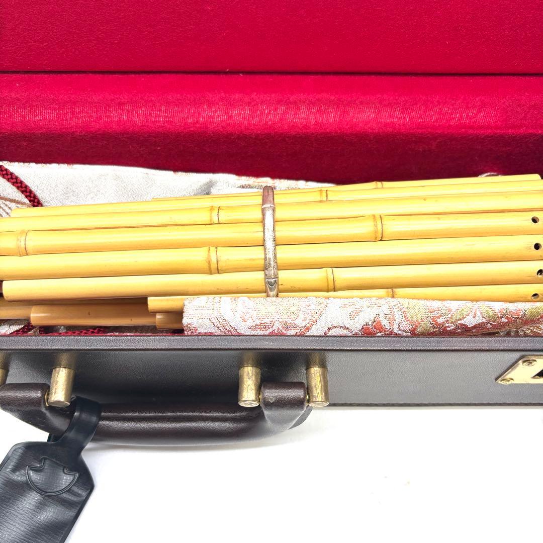 笙 雅楽 楽器 武蔵野楽器 雅楽用調子笛 ケース付 和楽器 伝統芸能