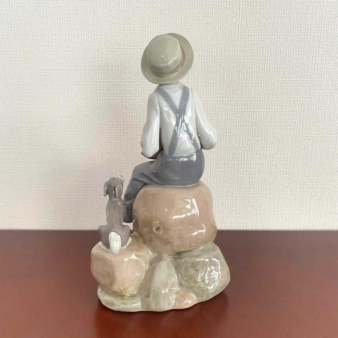 LLADRO リヤドロ 『 Sea Fever 』 ヨット 少年 犬 置物