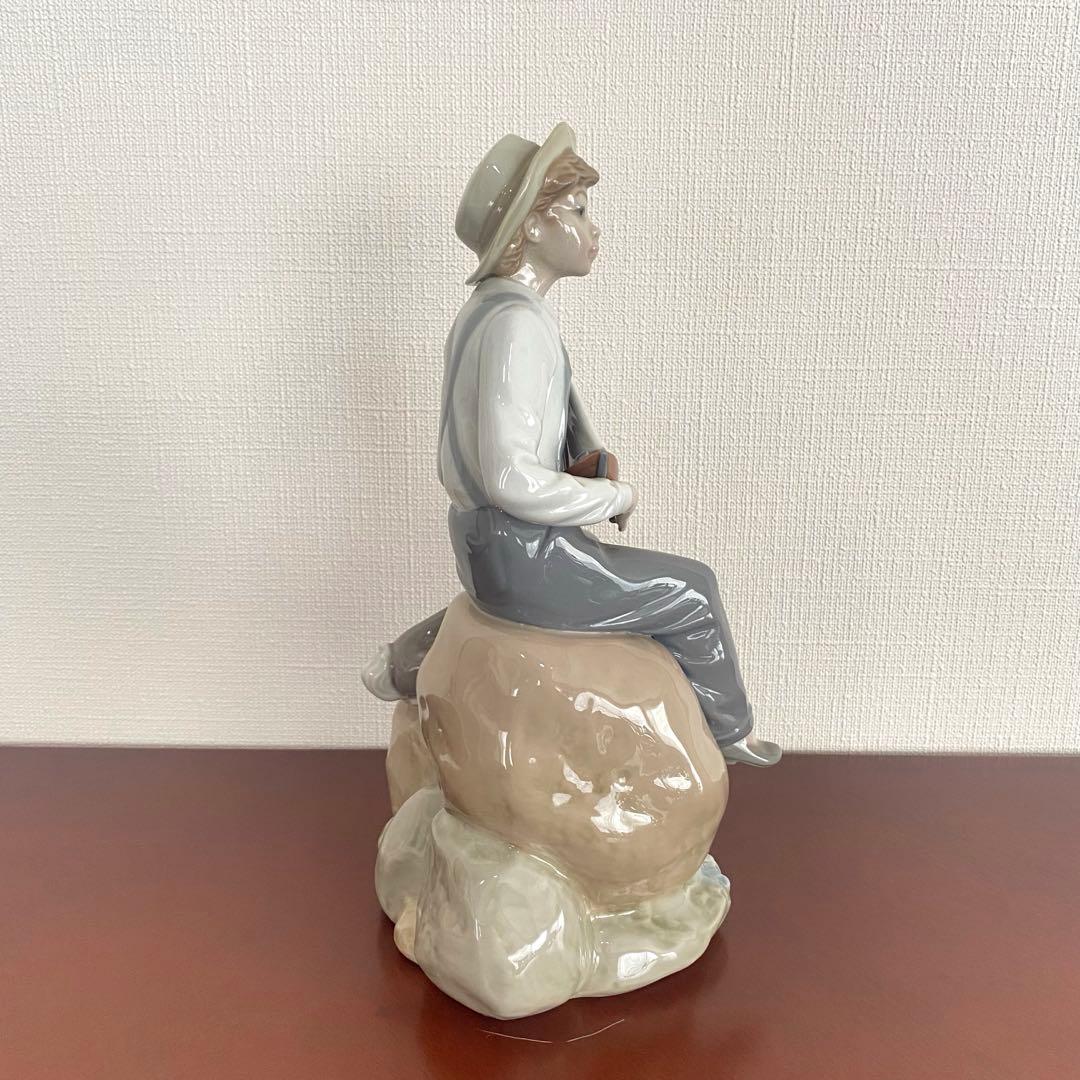 LLADRO リヤドロ 『 Sea Fever 』 ヨット 少年 犬 置物