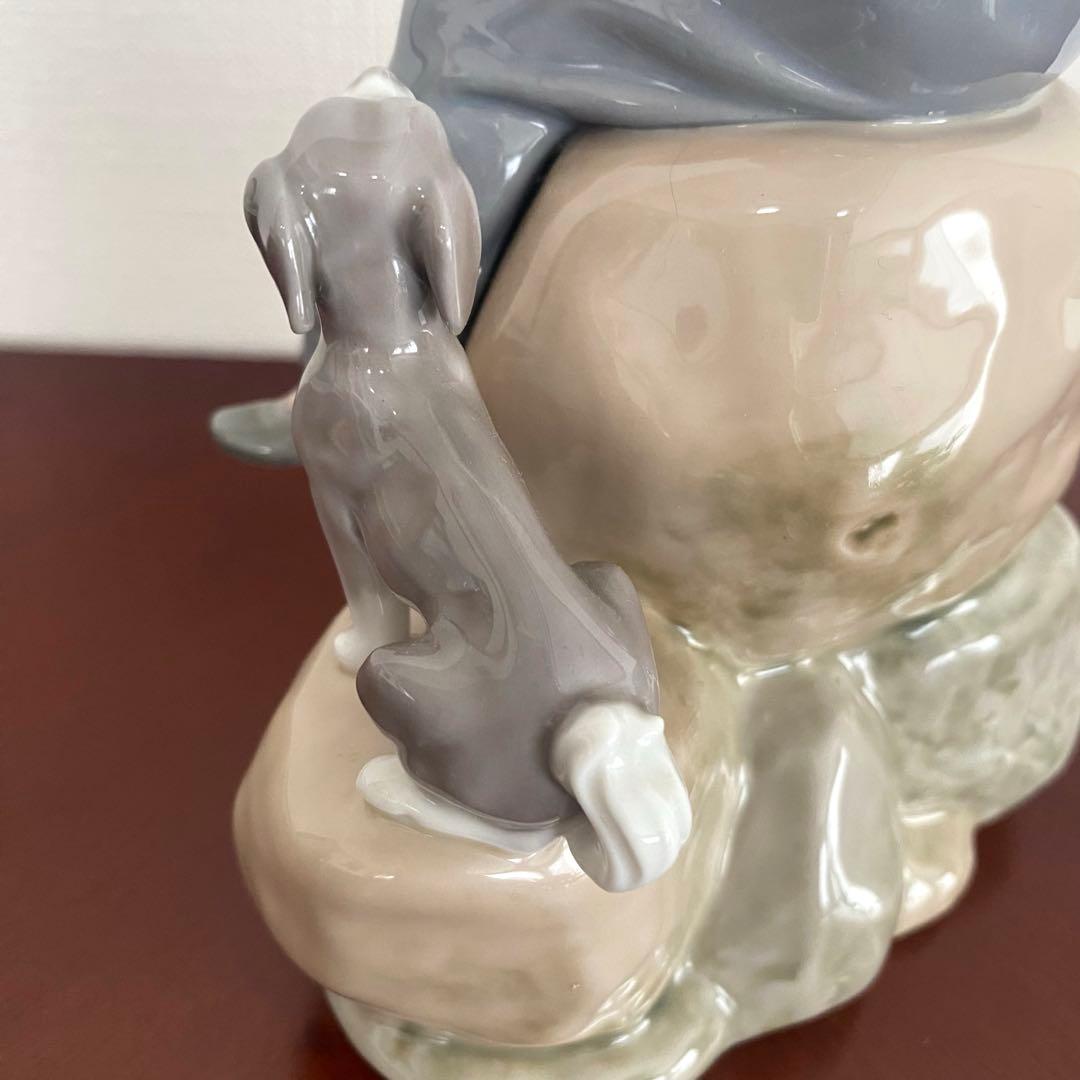 LLADRO リヤドロ 『 Sea Fever 』 ヨット 少年 犬 置物